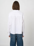 Stretch Cotton Poplin Blouse With Chest Pocket