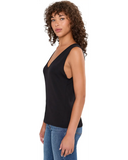 Gai V-Neck Cap Sleeve Tank