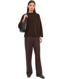 Peruvian Cotton Blend Funnel Neck Sweater