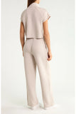 Airessentials Pintuck Half Zip Jumpsuit