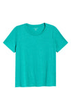 Organic Linen Jersey Crew Neck Short Sleeve Tee