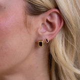 Clementine Ruby Bezal Studs