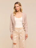 Hail V Neck Cable Cardigan