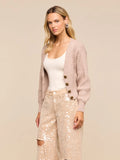 Hail V Neck Cable Cardigan