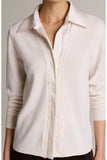 Mixed Media Cashmere Cardigan