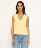 Ira Supima Cotton Slub Raw Hem Tank