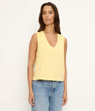 Ira Supima Cotton Slub Raw Hem Tank