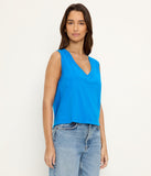 Ira Supima Cotton Slub Raw Hem Tank