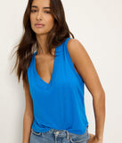 Ira Supima Cotton Slub Raw Hem Tank