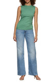 Ribbed Ruched Tank