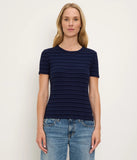 Verity Variegated Stripe Crew Tee