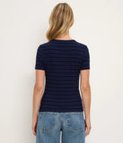 Verity Variegated Stripe Crew Tee