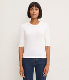 Maeve Elbow Sleeve Crop Tee