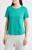 Organic Linen Jersey Crew Neck Short Sleeve Tee