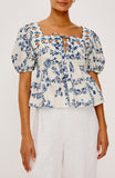 Presley Floral Print Puff Sleeve Shirt