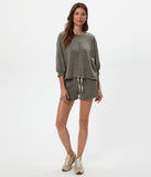Julia Mineral Wash Terry Sweatshirt