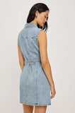 Aurora Denim Belted Dress