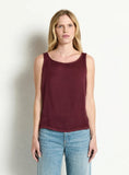 Alara Satin Jersey Back Shell Tank