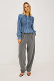 Bradshaw Stripe Pleated Shirt