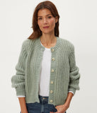 Lumi Solid Crew Cardigan