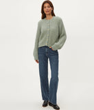 Lumi Solid Crew Cardigan