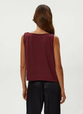 Alara Satin Jersey Back Shell Tank