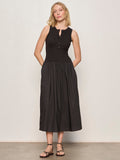 Breakaway Mixed Media Midi Dress