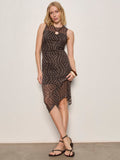 Desire More Mesh Cinch Dress