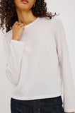 Cotton Cashmere Long Sleeve T-Shirt