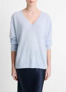 Cashmere Silk V-Neck Sweater