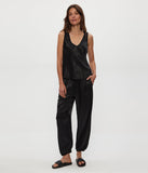 Liz Satin V-Neck Tank