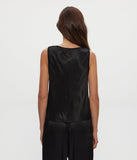 Liz Satin V-Neck Tank