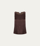 Alara Satin Jersey Back Shell Tank