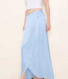 Diane Satin Wrap Skirt