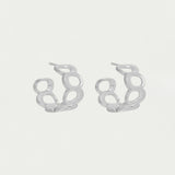 Crosby Link Huggie Hoops