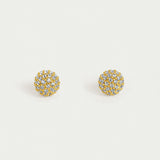 Small Pave Ball Stud