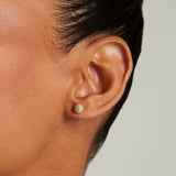 Small Pave Ball Stud