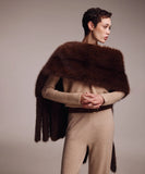 Faux Fur Oblong Stole