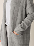 Cotton and Recycled Cashmere Knee Length Cardigan