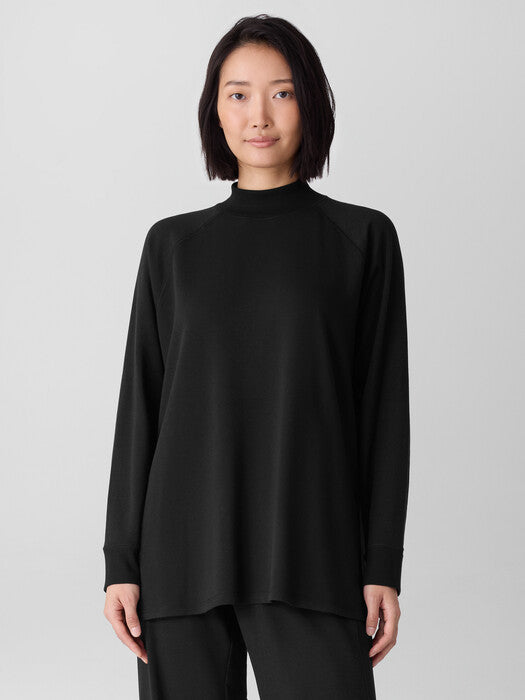 High Neck Tunic Side Slits