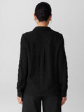 Bubble Jacquard Classic Collar Shirt