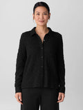 Bubble Jacquard Classic Collar Shirt