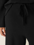 Waffle Doubleknit Wide Ankle Pant w/ Drawstring
