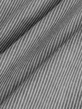 Striped Poplin Classic Collar Long Shirt