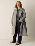 Light Cotton Nylon Padded Trench Coat
