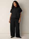 Light Cotton Nylon High Collar Vest