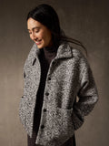 Marled Wool Tweed Classic Collar Jacket
