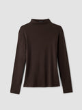 Peruvian Cotton Blend Funnel Neck Sweater