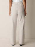 Felted Wool Jersey Full-Length Straight Trouser in Regenerative Wool
