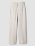 Felted Wool Jersey Full-Length Straight Trouser in Regenerative Wool